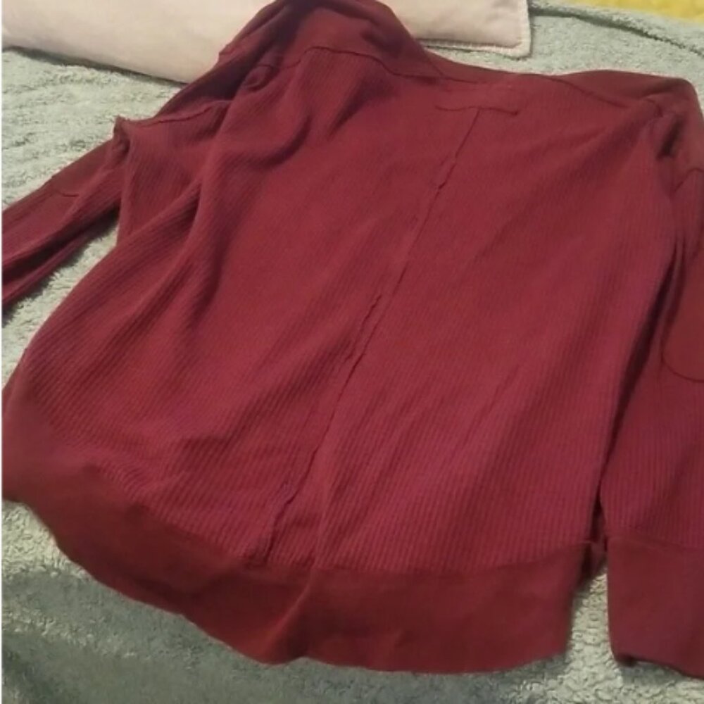 Oversized Owen Thermal In Red - Picture 3 of 6